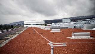 Il tetto piano della Schulthess Klinik, con una superficie di 700 m², riqualificato energeticamente nel 2025.